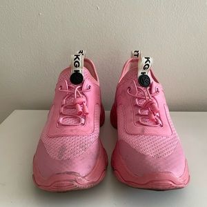 Pink sneakers